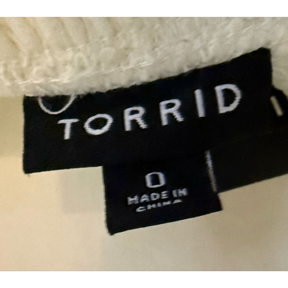 Women's Torrid Plus Size 0X White Midi Lace Skater Dress - Picture 11 of 11